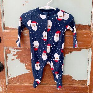 Old Navy Christmas Sleeper • Santas • 0-3 Months